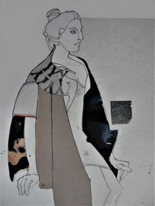 Stylizovaný ženský portrét od Doris Schmitz