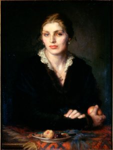 Dáma s ovocem Gladys Holman Hunt, 1917 olej na plátně od Dorothea Landau