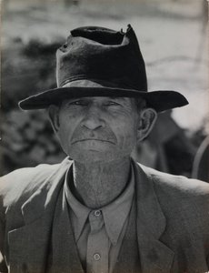 Bývalý nájemník Farmer na Relief Grant, Imperial Valley, Kalifornie