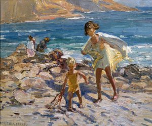 U moře (olej na desce) od Dorothea Sharp