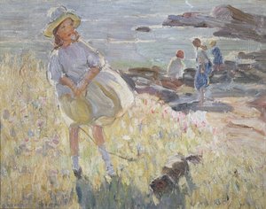 Na útesech (olej na plátně) od Dorothea Sharp