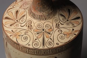 Atalanta Lekythos (pohřební džbán na olej), 500-490 př.n.l.