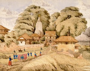 Narain - Hitthee, poblíž Kathmandoo, Nepál od Dr. Henry Ambrose Oldfield
