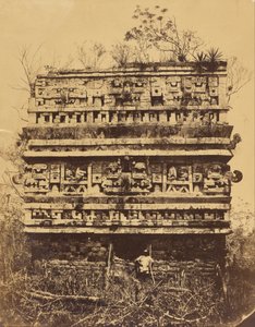 Chichén-Itzá- Pravé křídlo jeptiškového paláce od Désiré Charnay