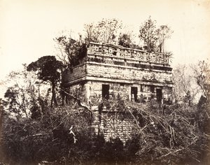 Vězení, v Chichen-Itza, 1857-89.