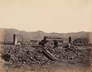 Druhý palác v Mitla, Mexiko, únor 1860. od Désiré Charnay