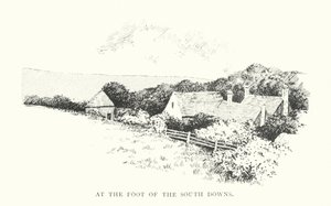 Na úpatí South Downs (litografie) od Duncan Moul