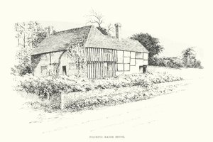 Filching Manor House (litografie) od Duncan Moul