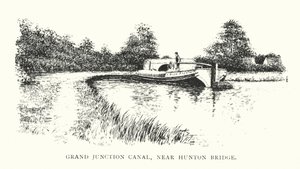 Kanál Grand Junction, poblíž Hunton Bridge (litografie) od Duncan Moul