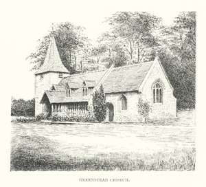 Kostel Greenstead (litografie)
