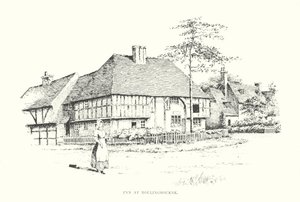 Hostinec v Hollingbourne (litografie) od Duncan Moul