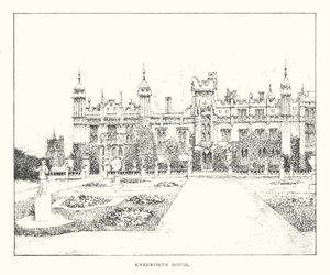 Knebworth House (litografie) od Duncan Moul