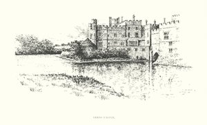 Leeds Castle (litografie) od Duncan Moul