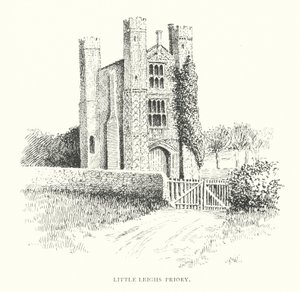 Little Leighs Priory (litografie) od Duncan Moul