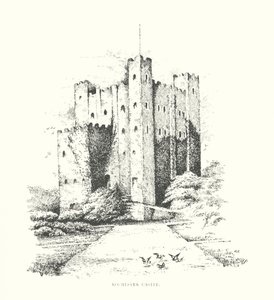 Hrad Rochester (litografie) od Duncan Moul