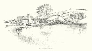 Kaple svaté Marty (litografie) od Duncan Moul
