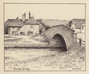 Sussex: Bramber Bridge (litografie)