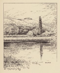 Sussex: Chanctonbury Ring (litografie) od Duncan Moul