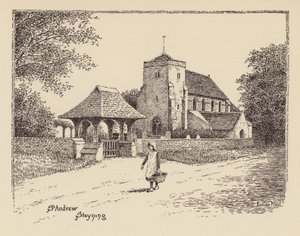 Sussex: Andrew, Steyning (litografie) od Duncan Moul
