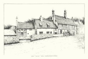 Hostinec The Bull, Wheathampstead (litografie)