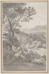 Údolí v italské Campagna od Dutch 19th Century