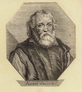 Adam Van Oort, narozený jako Adam van Noort, belgický umělec. Vyryl Johann Georg Waldreich od Dutch School