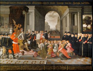 Alegorie o hrůzovládě vévody z Alby během nizozemské války za nezávislost od Dutch School