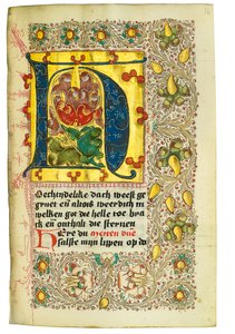 Kniha hodin a modlitební kniha v holandštině, Dolní Porýní, Emmerich, Cleves, kolem 1480 od Dutch School
