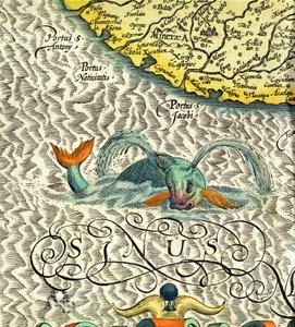 C.3.c.8 Mořská příšera, detail ze str. 369-70 Mercatorova 