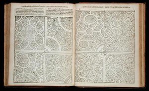 Parterry ve francouzském stylu, z „Holandského zahradníka“ od Johanna van der Groena, vydáno 1699 (rytina) (viz také 171924 od Dutch School