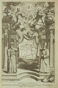 Frontispis do Číny Ilustroval Athanasius Kircher (1601-80) 1667 od Dutch School