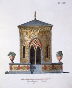 Zahradní dekorace, z Magazine of Garden Gems od G. van Laara, vydaného v roce 1802 od Dutch School