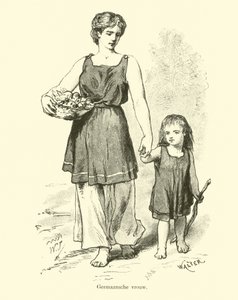 Germánská žena od Dutch School