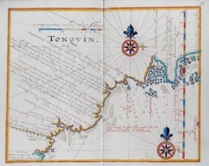 Mapa Tonquin, Čína. od Dutch School