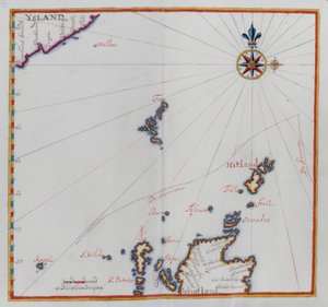 Mapa Shetlandských ostrovů. od Dutch School