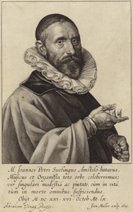 Portrét Jana Pieterszoona Sweelincka od Dutch School