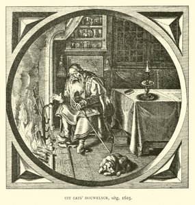 Scéna z Houwelicku, Jacob Cats, 1625 od Dutch School