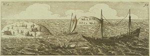 The Ship Breaks up, z „Nešťastné plavby lodi Batavia“, vydané v Amsterdamu od Dutch School