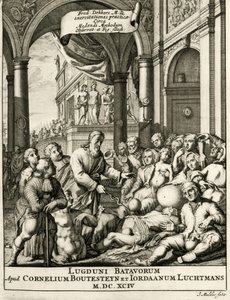 Titulní strana z The Practice of Medicine od Frederika Dekkerse, 1694 od Dutch School