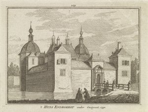 Pohled na hrad Endegeest, Oegstgeest, Nizozemsko od Dutch School
