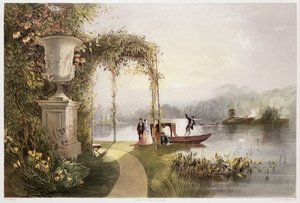 Jezero, Trentham Hall Gardens, z 