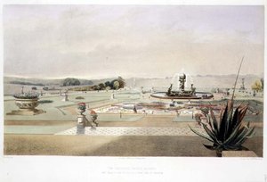 Parter, hrad Howard, hospoda. od Thomas McLean (litho) od E. Adveno Brooke