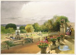 The Parterre, Harewood House u Leedsu, hospoda. od Thomase McLeana