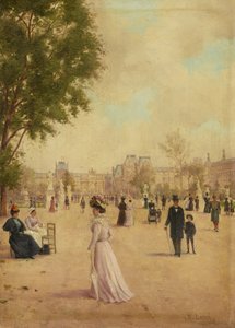 Tuileries Gardens, po roce 1883 od E. Baré