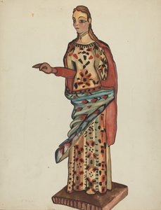 Bulto (dřevěná postava svatého) od E. Boyd