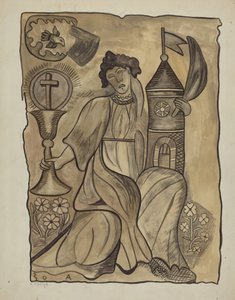 Nástěnný závěs Santa Barbara, c. 1936. od E. Boyd