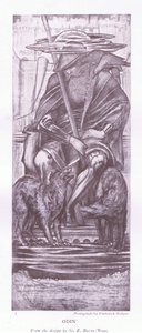 Odin - design od E Burne Jones, 20. léta 20. století od E. Burne Jones