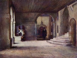 Eton: The Cloisters (barevné lito) od E. D. Brinton