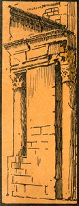 „Portikus Fóra sousedící s Hotel du Nord-Pinus“, 20. léta 20. století.