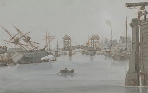 Yarmouth Bridge, srpen 1829 od E. M. Henderson